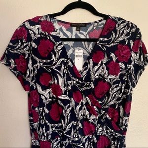 Banana Republic Factory Faux Wrap Floral Dress NWT